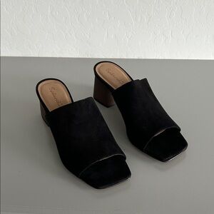 Splendid Black Suede Women's Mules